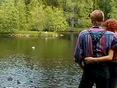 Horny Couple Has Sex Outdoors
