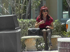 Redhead milf gets fingering and facial in reality porn video