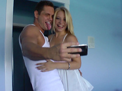 Blonde Alyssa Branch getting dicked in a homemade video - HD