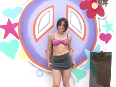 Tattooed pornstar Lallasa has natural tits and a great ass.