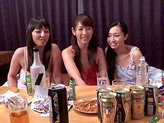 Japanese group fucking in the club with Yumi Kazama and her friends