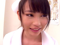 Slutty Japanese nurse giving a nice titjob - Akane Yoshinag