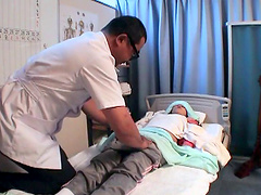 Horny Japanese doctor fucking his patient - Hitomi Sakurai