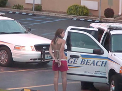 Good looking girl gets arrested for being too sexy in public