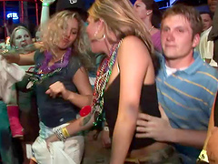 Reality porn video with naughty drunk girls sucking dicks at the club