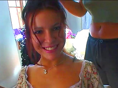 Retro porn video with good looking darling talking about sex