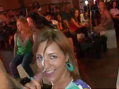 Party Girls Take Turns on a Stripper's Hard Cock