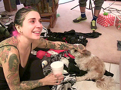 Behind the scenes of porn filming with tattooed star Joanna Angel