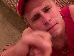 Homemade POV video with a gay dude sucking a small dick - HD