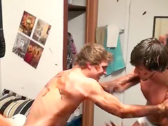 Fetish video with naughty gay dudes enjoying together at the party