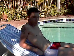 Outdoor foreplay with cock sucking ends with sex in the bed - Gay
