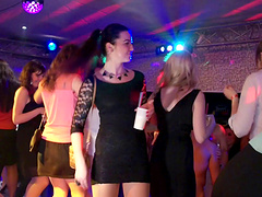 Reality porn video with horny drunk chicks having sex in the club