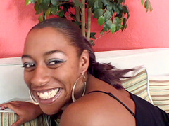 Good looking Ms Juicy having fun while sucking a big black cock