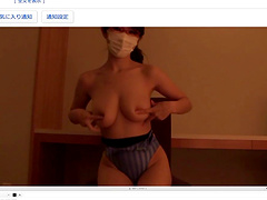 Solo Ayumi Shinoda taking her cloth off and showing her body