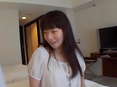 Homemade video with a sweet Japanese girlfriend being fucked
