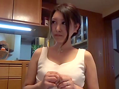 Homemade video with a sweet Japanese wife being fucked - HD