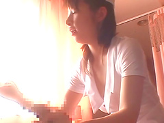 Homemade video of a Japanese nurse sucking her patient's dick