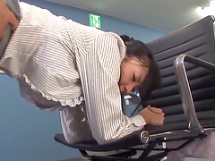 Fucking in the office with a yummy ass Japanese secretary. HD