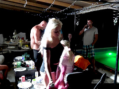 Group fucking at the party with Mia Melone and Wendy Moon