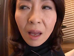 Hot Japanese mature Asou Chiharu moans while having wild sex