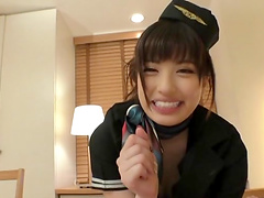 POV video of a sexy Japanese babe pleasuring one stiff manhood