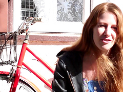 Video of amateur girl Madison Missina teasing a stranger outdoors