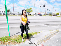 Hot ass brunette Vanessa Sky gives head and gets fucked hard