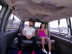 Hardcore fucking in the van with adorable model Gabby Martinez