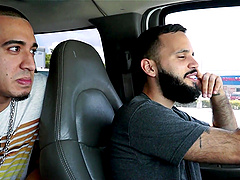 Coco Blue moans while being properly fucked in the back of a car