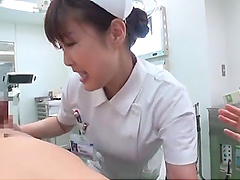 Horny Japanese nurse sucking a dick in POV - Isumi Nonoka