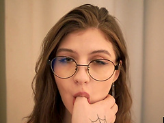 Good looking Migurtt Lina sucking a big dick in HD POV video