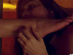 Closeup video of sex Mystica Jade eating pussy of hot Dana DeArmond