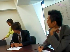 Smooth fucking in the office with horny Japanese Nao Kirishima