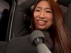 Japanese chick with natural tits gets pleasured in HD POV