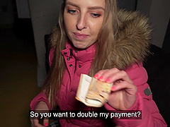 Medium ass Jayla De Angelis takes money to be fucked in POV video