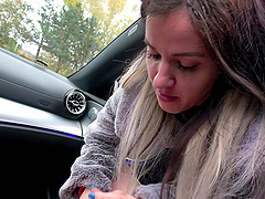 Closeup video of hot ass Melani Mendes getting fucked in the car