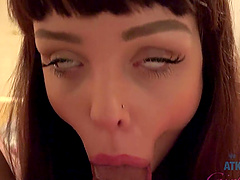 Sexy slut Aliya Brynn wants to taste his delicious pecker