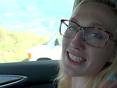 Victoria Gracen takes a relaxing drive across the country with her BF
