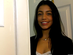 Closeup video of irresistible Latina Veronica Rodriguez getting dicked