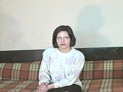 Hardcore fucking on the sofa in amateur vintage video compilation