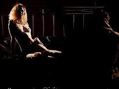 Erotic fucking in the bedroom with flexible blonde Isabella De Laa
