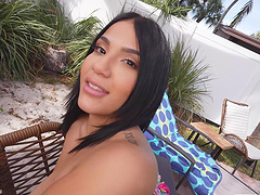 Hardcore outdoors fucking with irresistible Latina Anais Amore