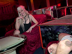 Hardcore fucking in the strip club with hot ass Christina Santes