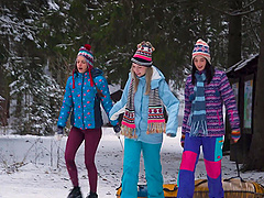 Sirena Milano and Lisa Nixon’s hot lesbian scene in the library