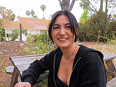 Alex Jett and Megan Mistakes have a hot outdoor sex scene.