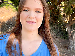 Ava Marina and Donnie Rock in hot pov scene with natural tits and long hair