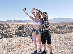 Brock Cooper and Amber Moore in hot cowgirl action with intense passion.