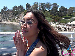 Outdoor adventures with asian model Jade Kimiko