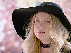 Two cute blondes, Arya Fae and Chad White, enjoying each other’s company