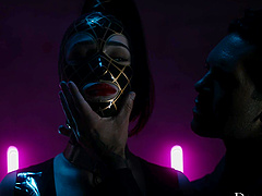 Manuel Ferrara fucked two wet pussies in a latex suit